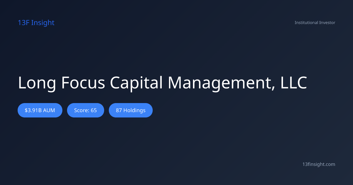 What does Long Focus Capital Management, LLC hold? Q1 2026 13F Holdings ...