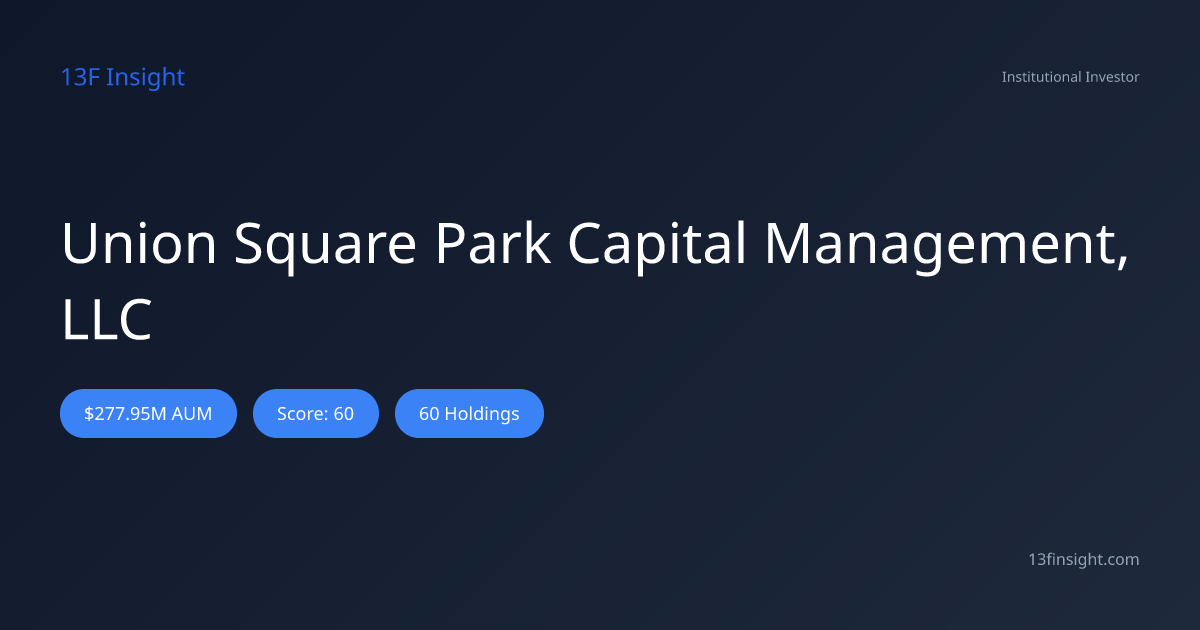 What does Union Square Park Capital Management, LLC hold? Q1 2026 13F ...