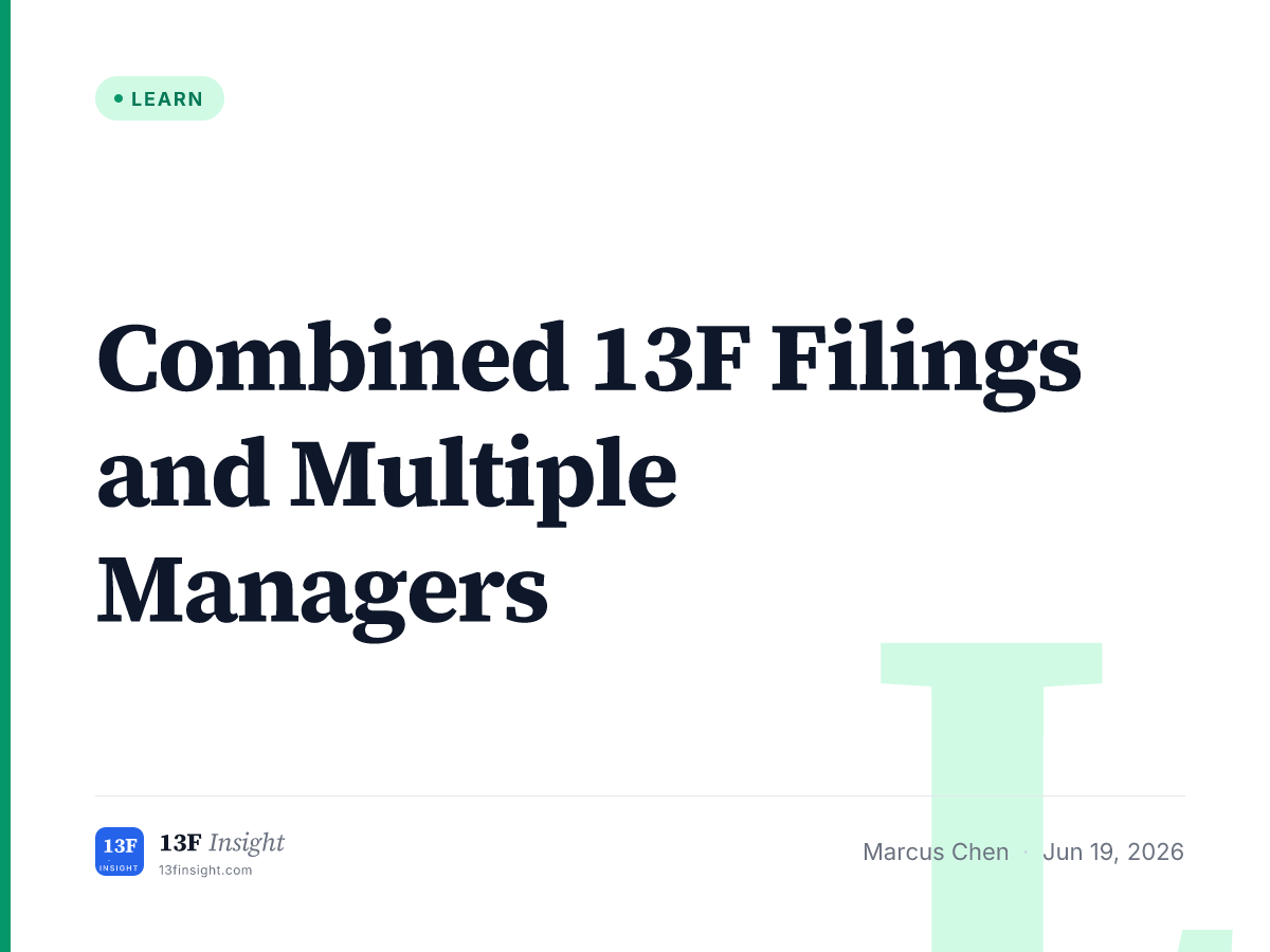 Combined 13F Filings Explained | 13F Insight