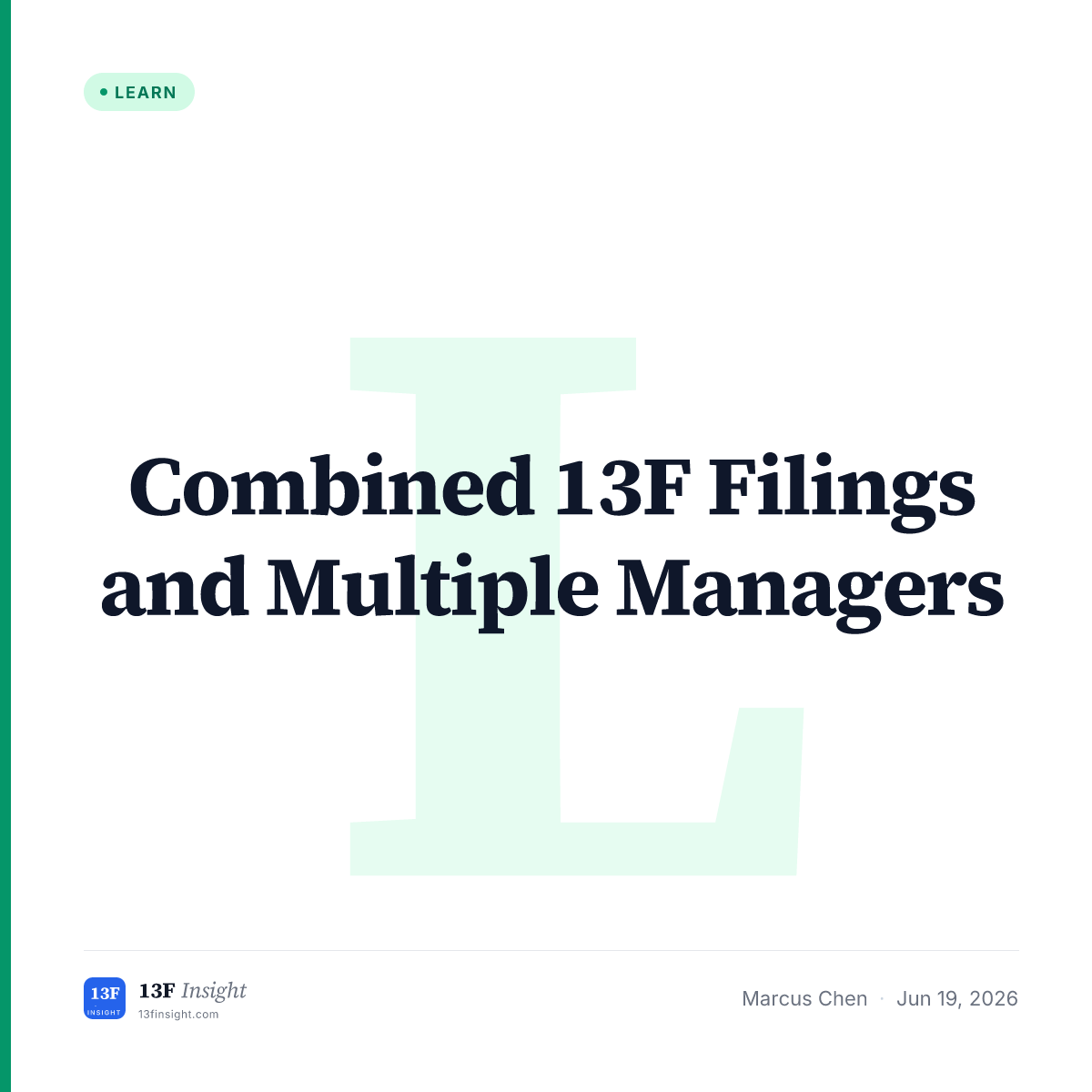 Combined 13F Filings Explained | 13F Insight