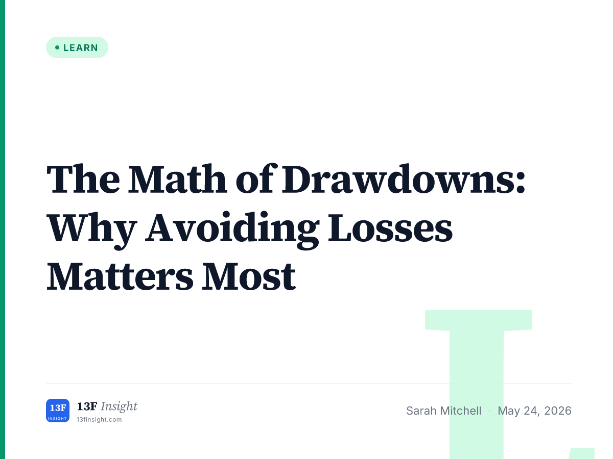 Drawdowns and Capital Preservation Math Explained | 13F Insight