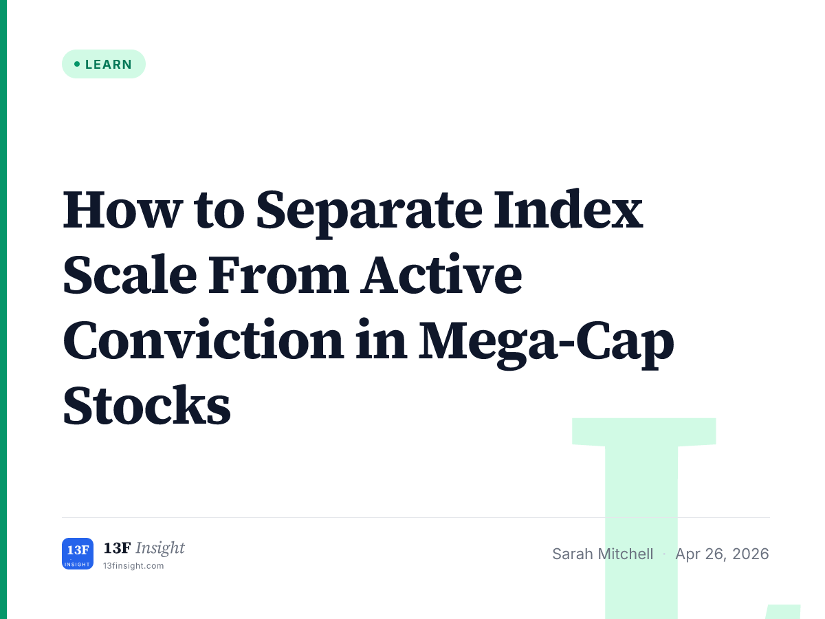 How to Separate Index Scale From Active Conviction in Mega-Cap Stocks ...