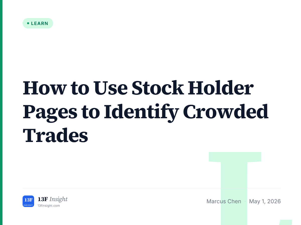 How to Use Stock Holder Pages to Identify Crowded Trades