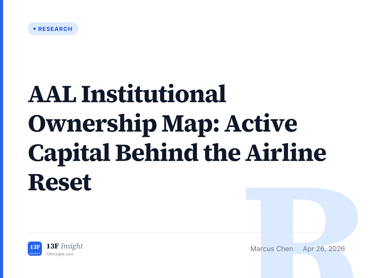 AAL Institutional Ownership Map: Active Capital Behind the Airline ...