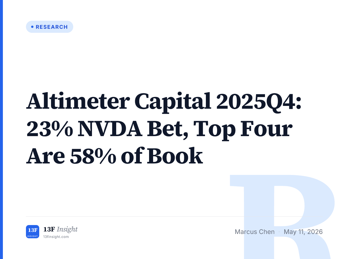 Altimeter Capital 2025Q4 13F: NVDA Concentration | 13F Insight