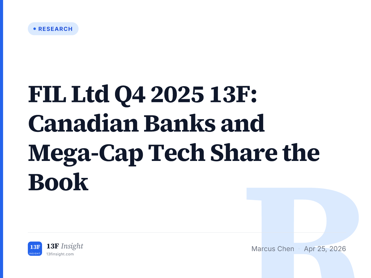 FIL Ltd Q4 2025 13F: Canadian Banks and Mega-Cap Tech Share the Book ...