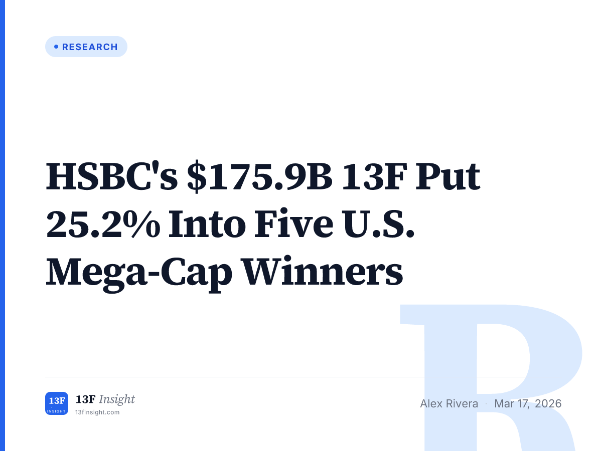 HSBC Q4 2025 13F: 25.2% in Five Mega-Cap Winners | 13F Insight