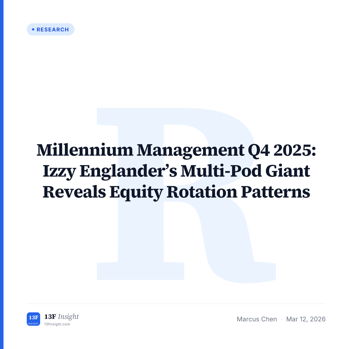 Millennium Management Q4 2025 13F Filing: Portfolio Analysis & Top Holdings