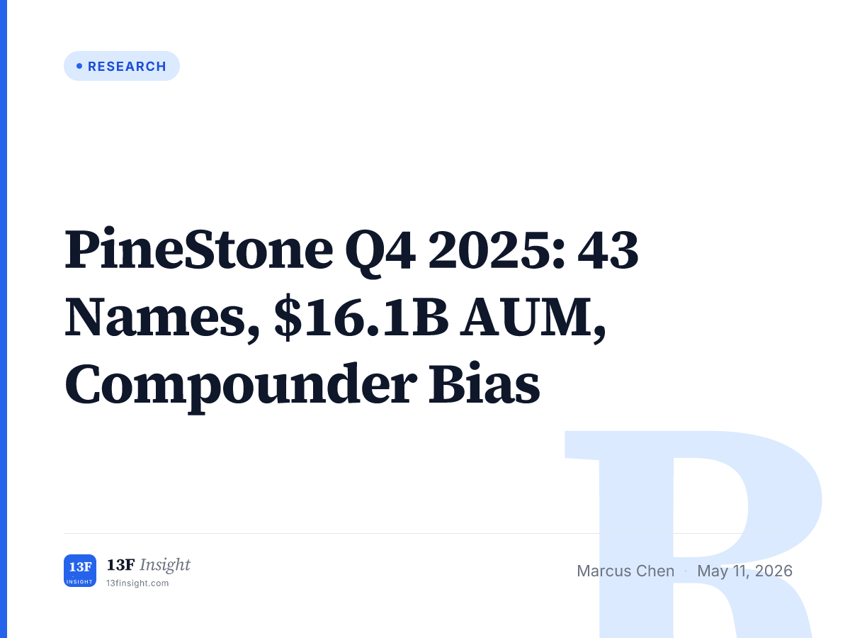 PineStone Q4 2025 13F: Compounder Concentration | 13F Insight