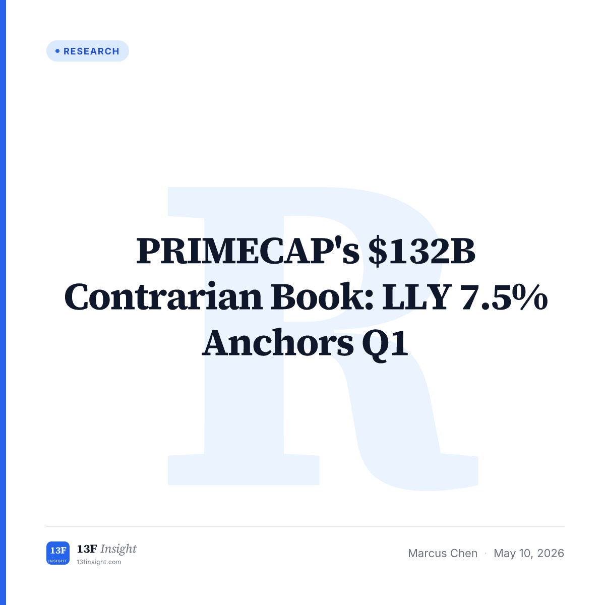 PRIMECAP $132B Contrarian Q4 13F | 13F Insight