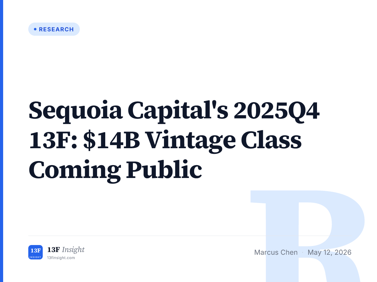 Sequoia Capital 2025Q4 13F: IPO Vintage | 13F Insight